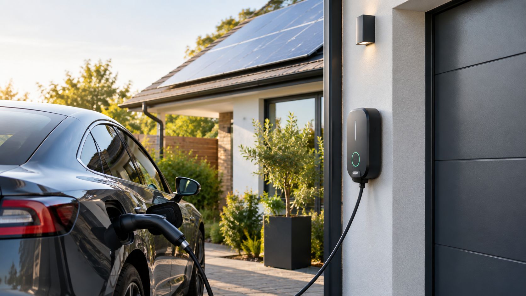 Solar-Powered EV Charging: Combining Solar Panels with a Home Charger